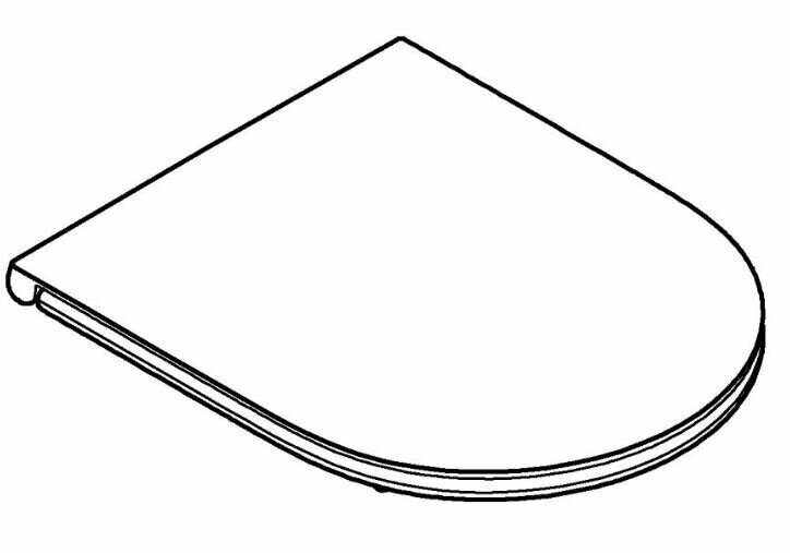 Сиденье для унитаза GROHE Bau Ceramic, с микролифтом, альпин-белый (39913000)