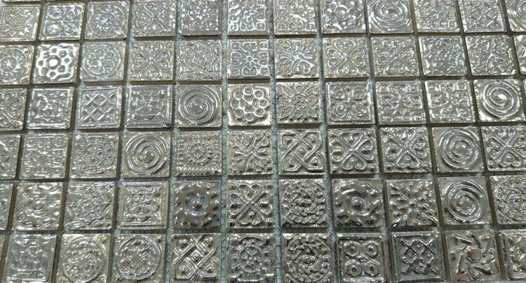 Мозаика Cifre Ceramica Camaiore flower mosaico 30x30 Испания