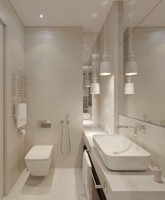 Дизайн ванной комнаты, минимализм Enrich Beige
