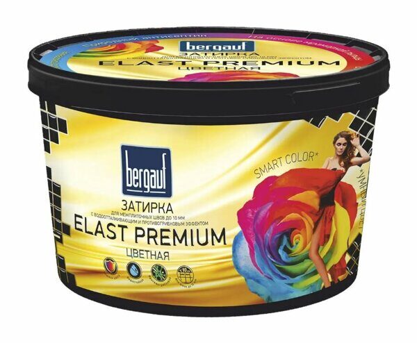 Bergauf Elast Premium, 2 кг, затирка для межплиточных швов до 10мм