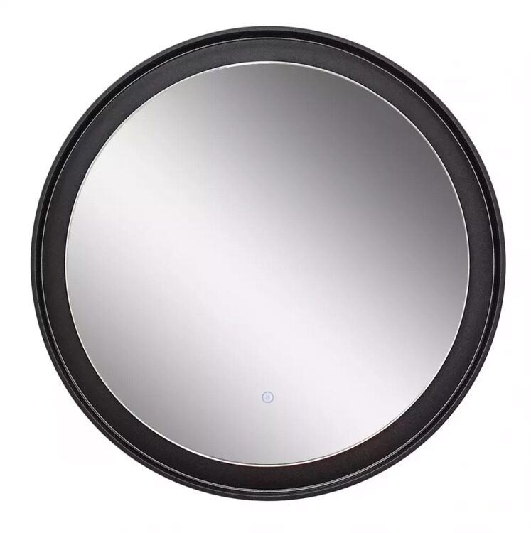 Зеркало "Planet black Led" D 800 с бесконтактным сенсором