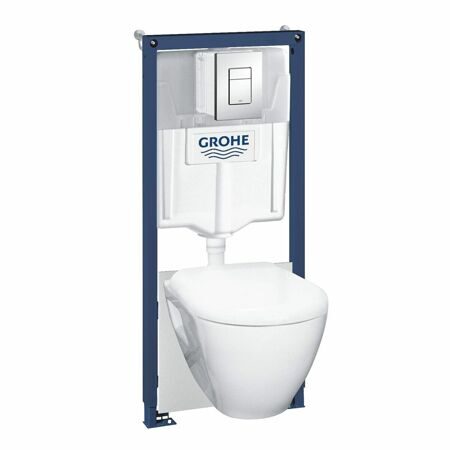 Система инсталляции для унитаза GROHE Solido 5 in1 with ceramic WC 3-6l 1,13m, 39468000